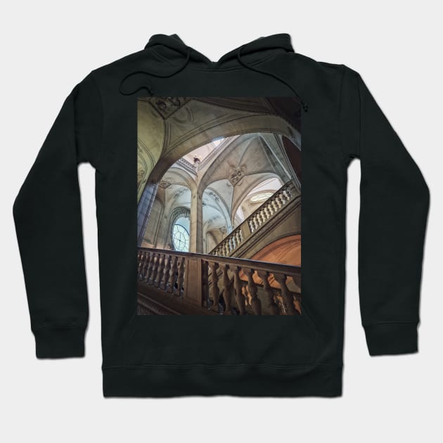 Louvre staircase Hoodie by psychoshadow